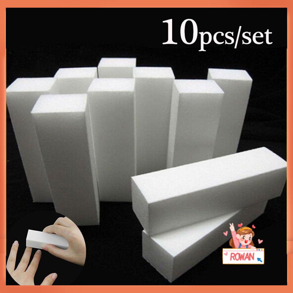 R-flower 10pcs Nail Polisher Hot White Alat Manicure Blok Poles