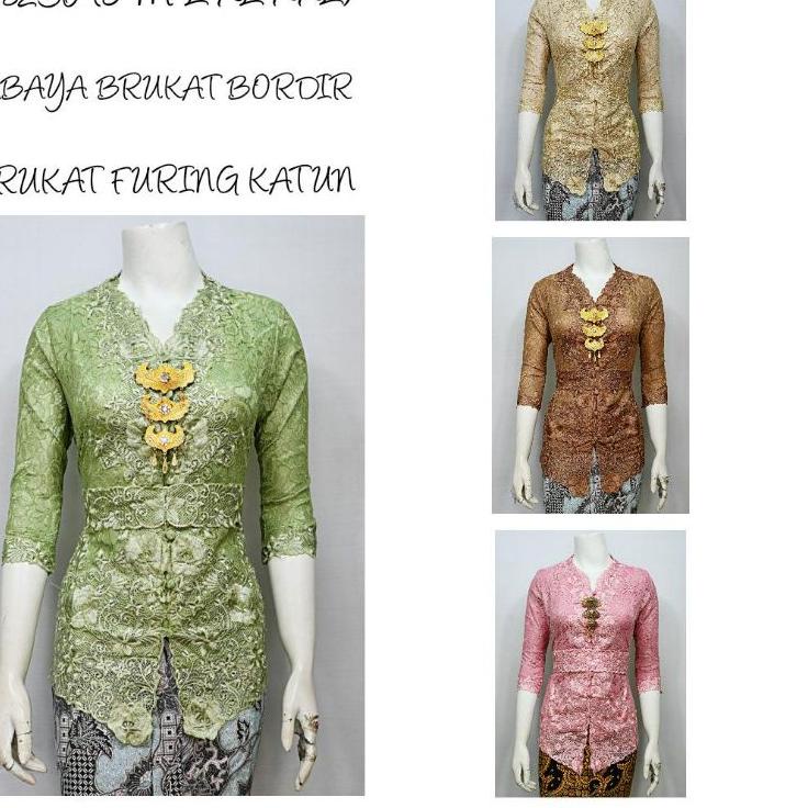 ❄ Indah ABAYA KEBAYA BRUKAT BORDIR ENCIM MODERN LENGAN 7/8 Furing Katun KEBAYA WISUDA KEBAYA KATUN K