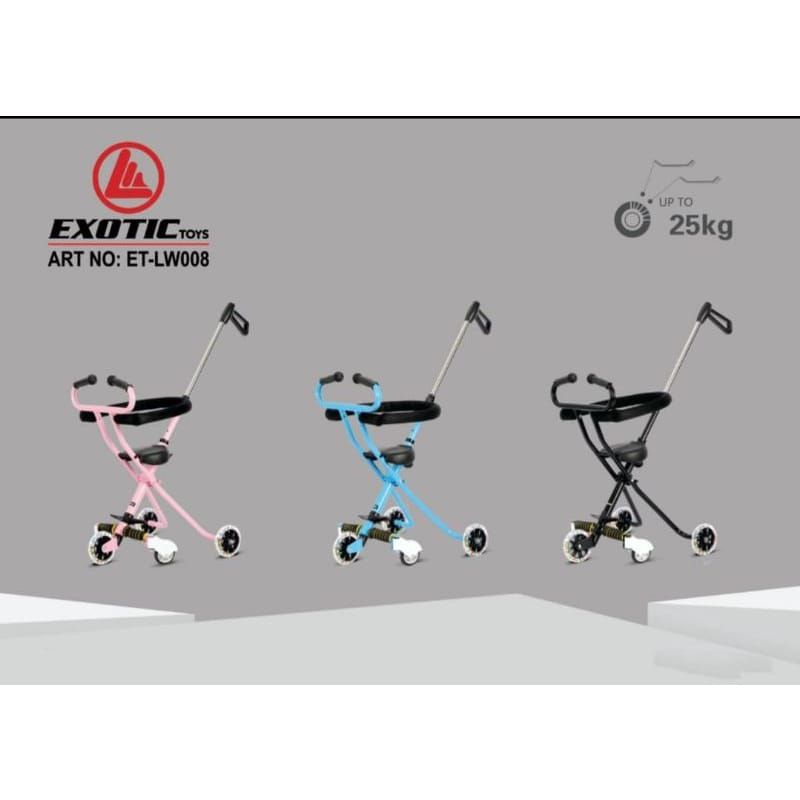 MAGIC STROLLER EXOTIC LW101 TRAVELLER ET LW 008 ET LW-101 SANDARAN BOLAK-BALIK TRIKE DORONGAN ANAK STROLLER BAYI