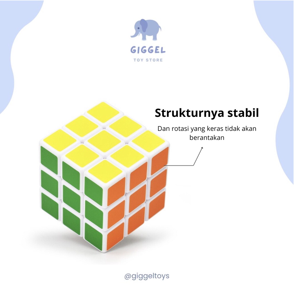 [ Giggel ] Mainan Rubik 3x3 / Magic Cube 3x3x3 / Mainan Montessori Anak Rubik 3x3 Speed Cube