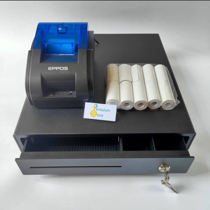 

[[JNT COD]] Paket Kasir 3: Cash Drawer + Printer + Rol -p012 - IWARE