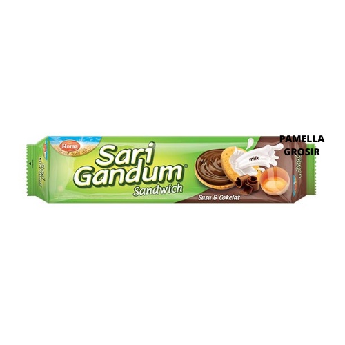 

SARI GANDUM SANDWICH SUSU DAN COKELAT 115GR ROMA SNACK makanan ringan jajanan cemilan camilan pedas asin gurih manis murah