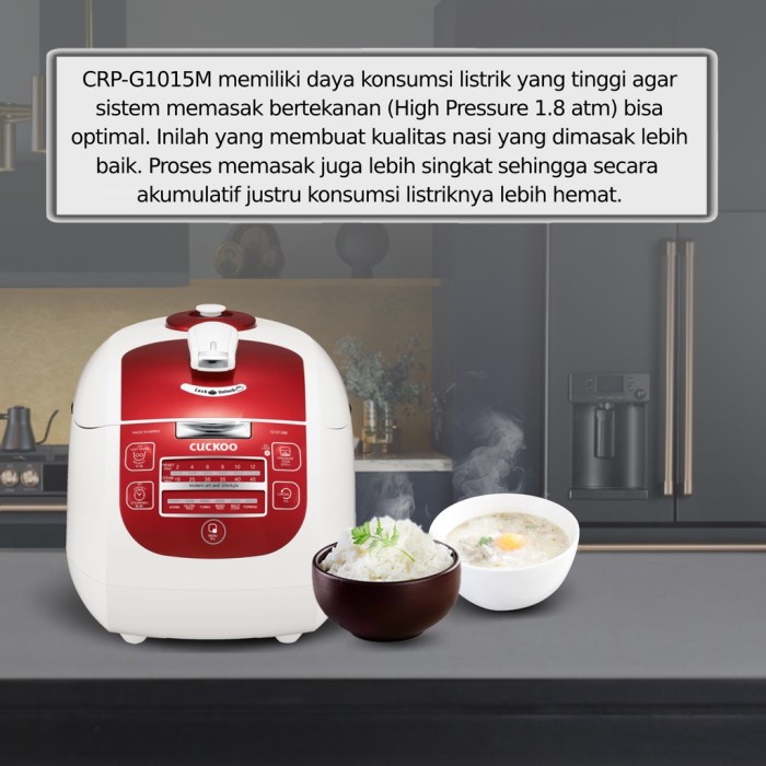 Cuckoo Pressure Rice Cooker CRP G1015M G 1015 M All In One 1,8 Liter