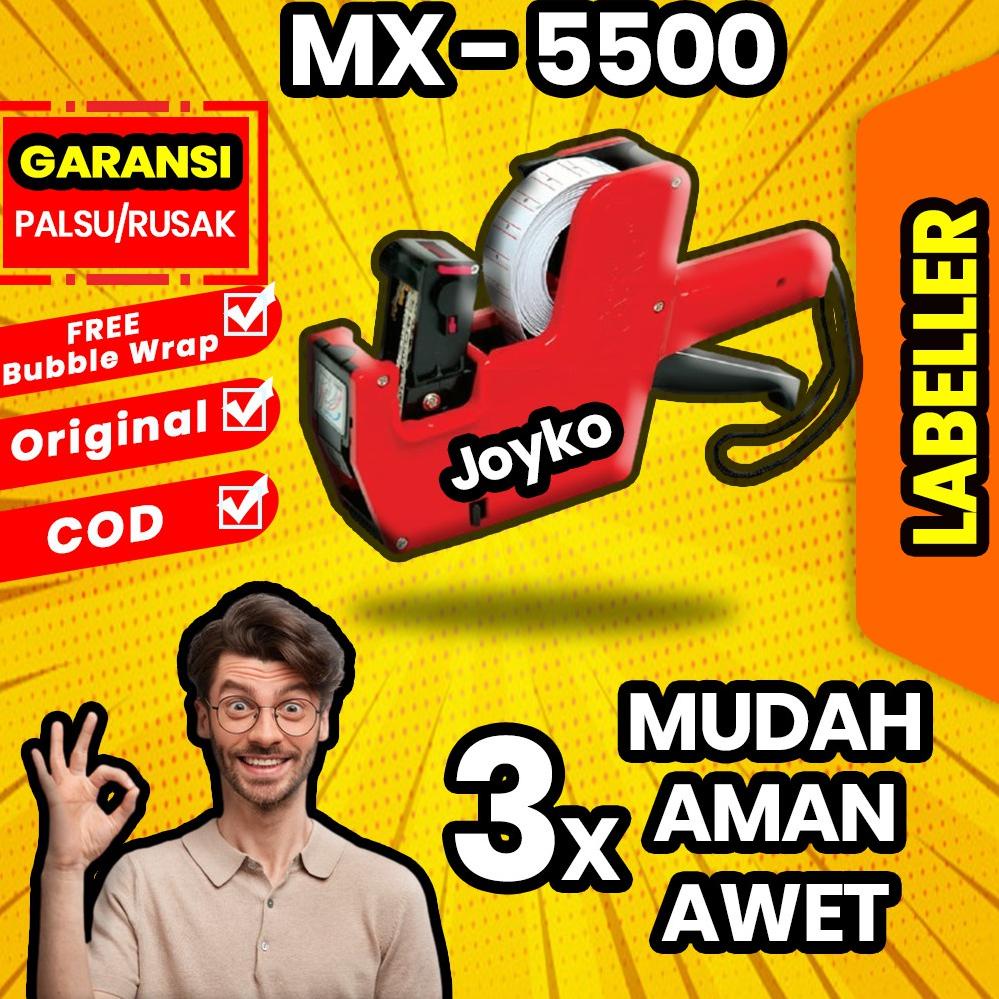 

➧s5 Best Product➧ label harga joyko alat mesin lebel cetak price tag labeller tempel harga mx 5500m 1 baris tembak cod H35 ➧