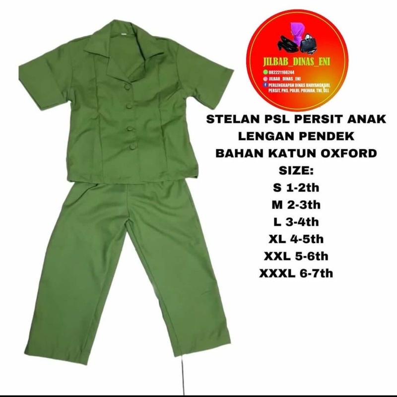 PSL PERSIT ANAK  LENGAN PENDEK