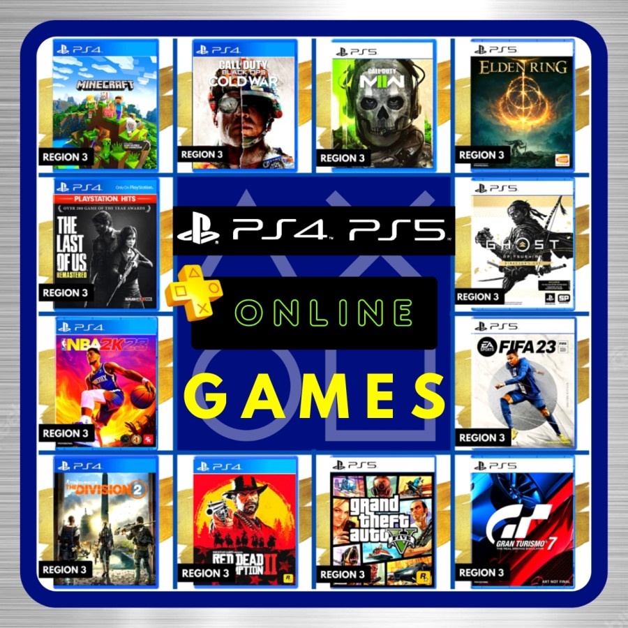 ⭐ PS4 | PS5 : ONLINE GAMES  ⭐ kaset bd dvd cd game ps4 ps5 ps 4 5 grand theft auto gta red dead rede