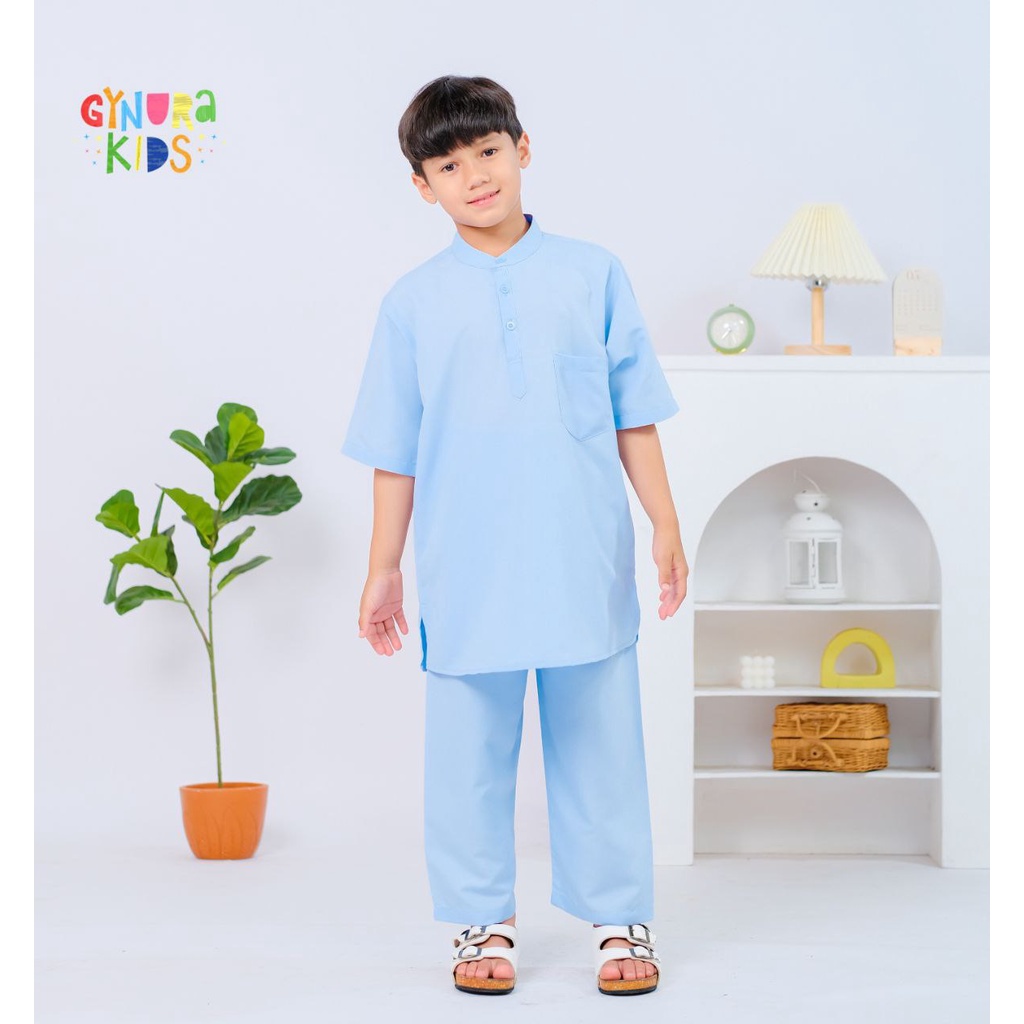 Setelan koko Anak Adam Gynurakids lengan pendek - Baju koko dan celana anak