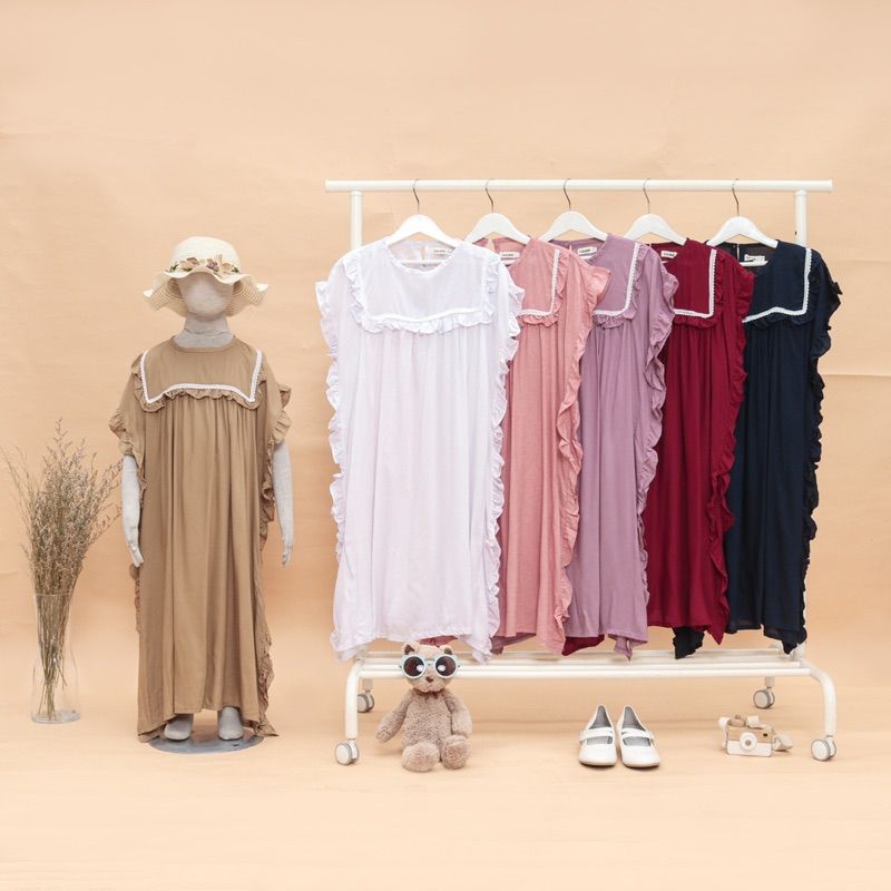 Kaftan amara by lucuna/gamis anak perempuan 2-10 tahun