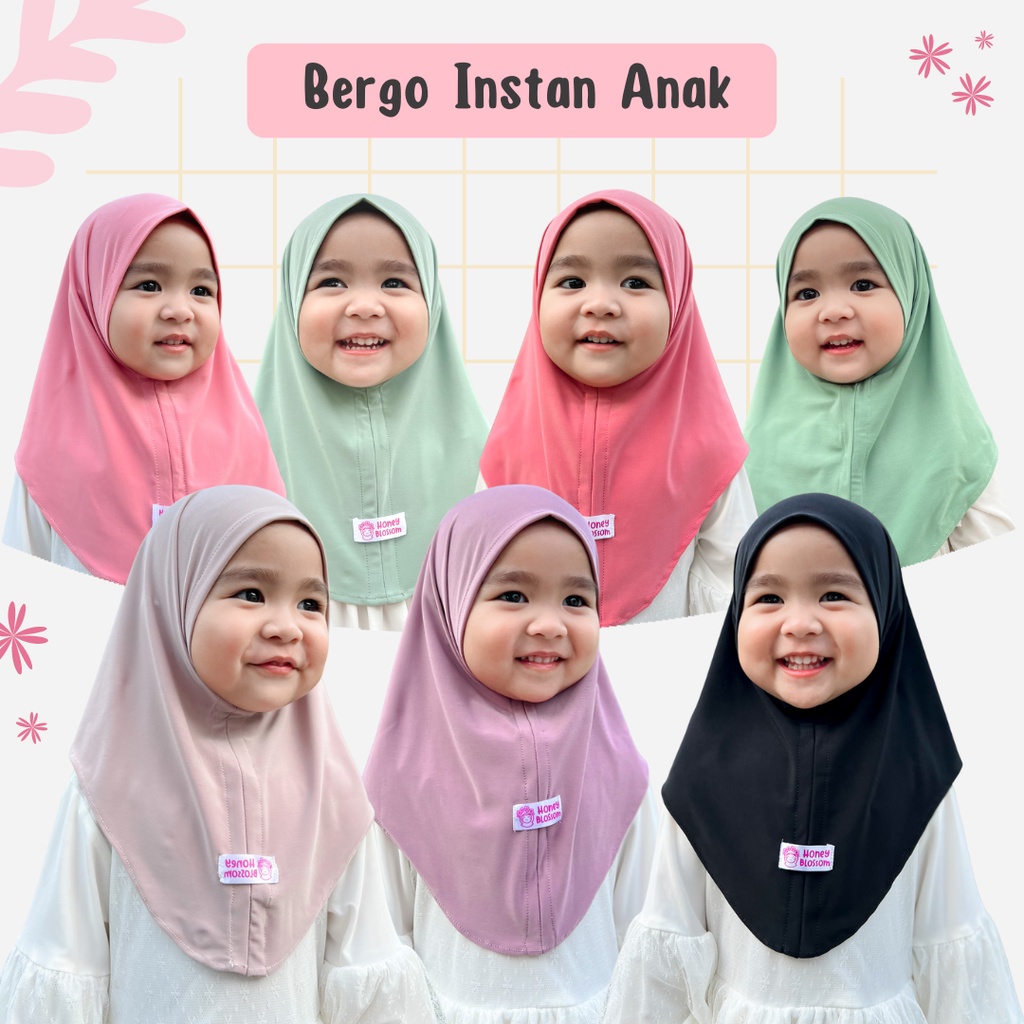 HoneyBlossom - Hijab Bayi Zara / Hijab Bayi Perempuan 6 12 bulan Part 2