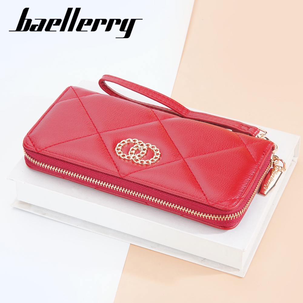 BAELLERRY N2387 Dompet Wanita Panjang Bahan Kulit PU Leather Premium WATCHKITE WKOS