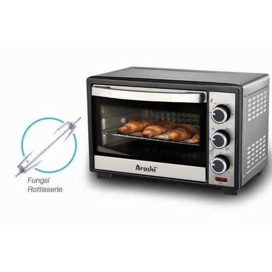 ARASHI Oven Listrik 26 Liter S 26 A - Rottiserrie - Garansi Resmi