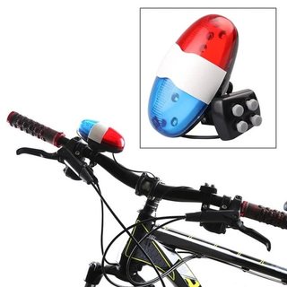 Lampu Penerangan Sepeda Klakson Sound Siren Polisi Light 6 LED 4 Suara Lamp Penerangan Speda Ontel K