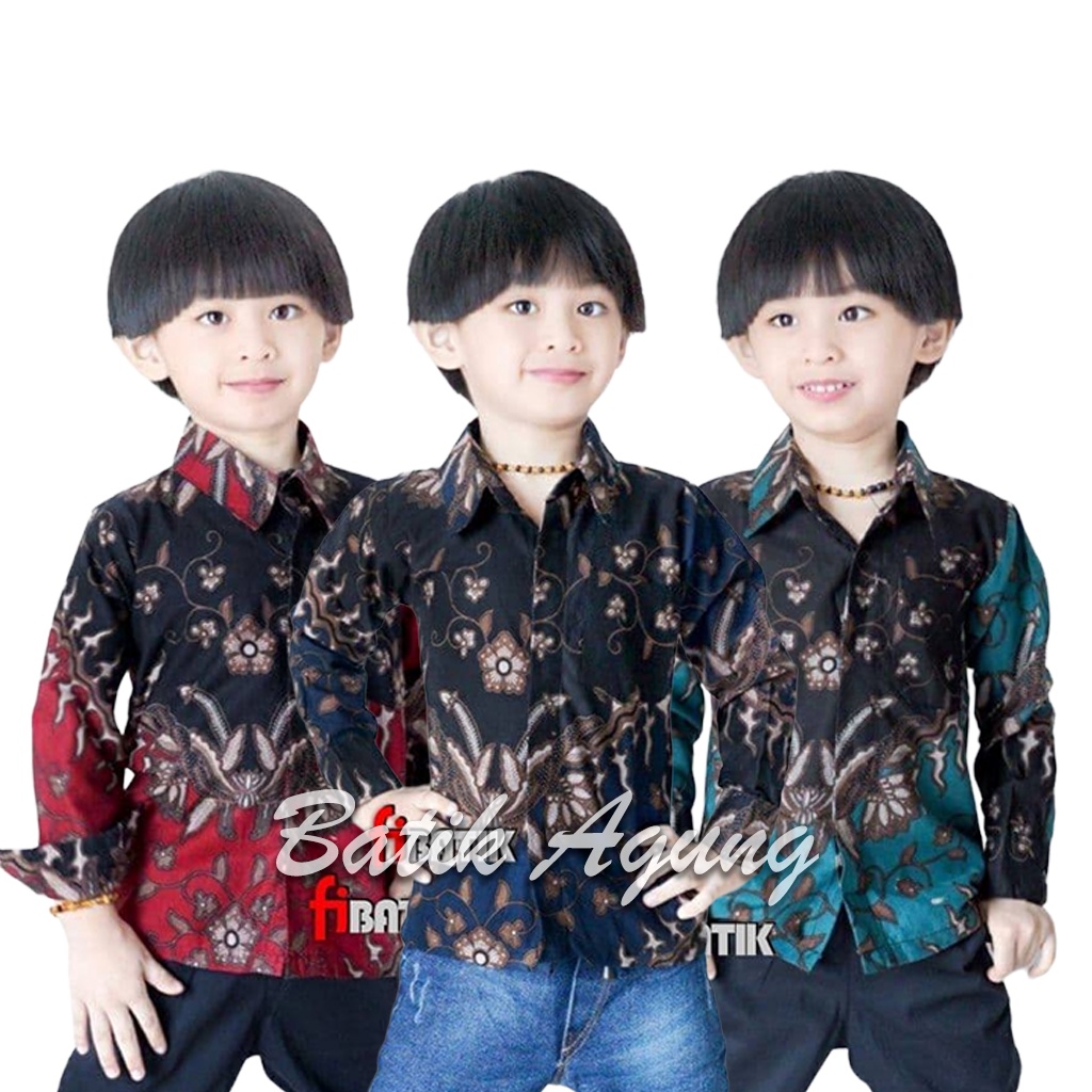 Baju Batik Anak Laki Laki Motif Kekinian Usia 2-13 Tahun Kemeja Batik Anak Lengan Panjang Slimfit Bahan Katun Premium KEMEJA BATIK ANAK COWOK//BAJU BATIK ANAK COWOK//BATIK ANAK LAKI LAKI//BAJU KIDS ANAK TERBARU MURAH/BATIK ANAK LAKI LAKI LENGAN PANJANG