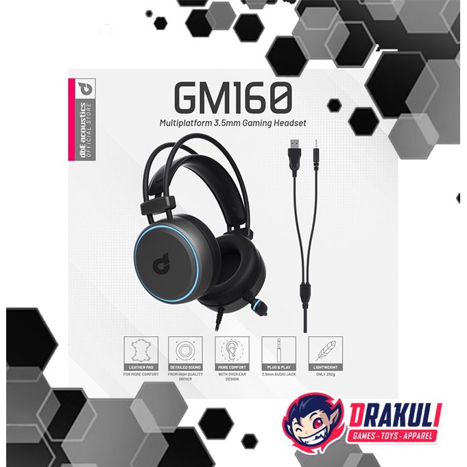 dbE GM160 Multiplatform 3.5mm Gaming Headset (Black)