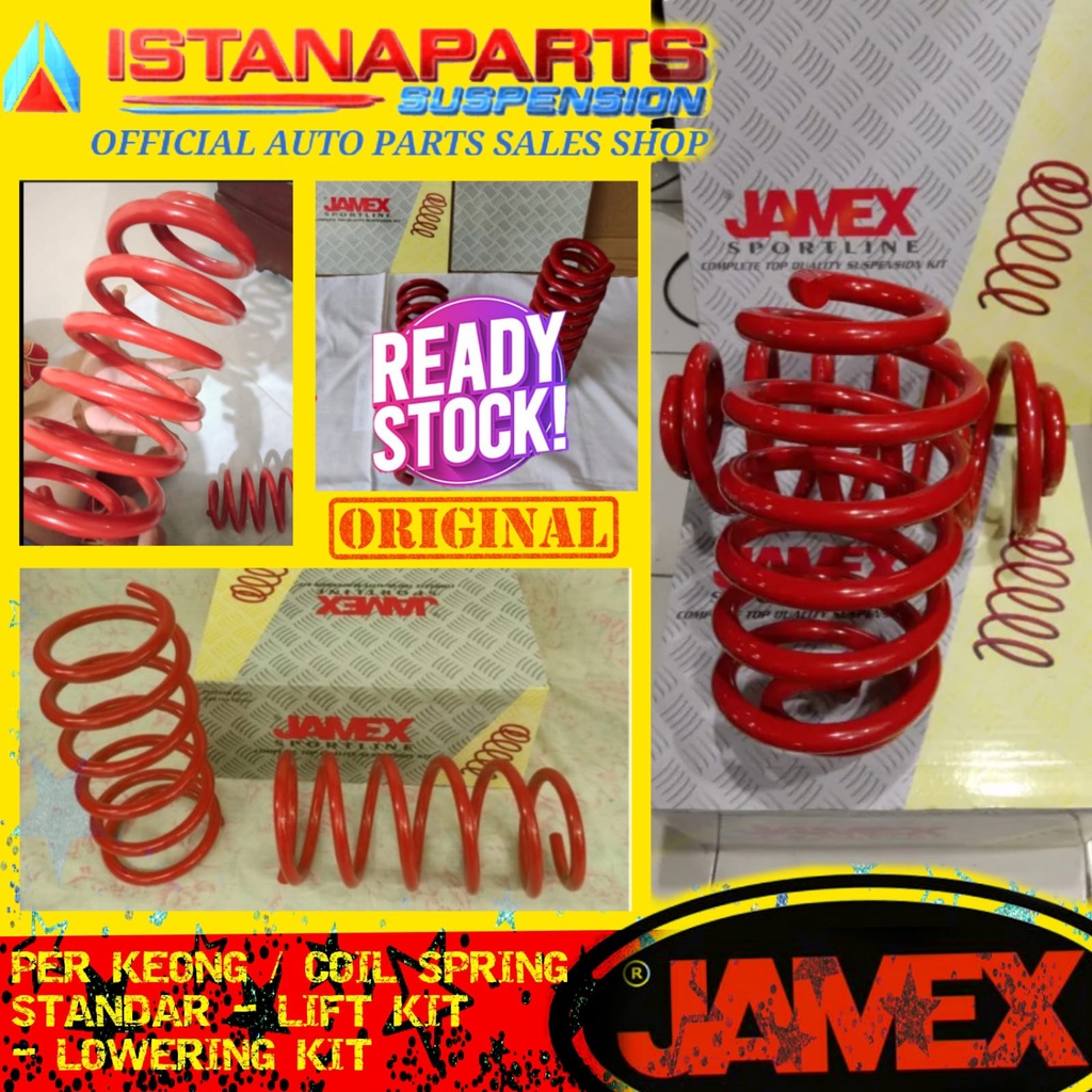 Per Keong Ceper / Lowering Kit Merk JAMEX Toyota Avanza / Veloz / Xenia Belakang Original Asli