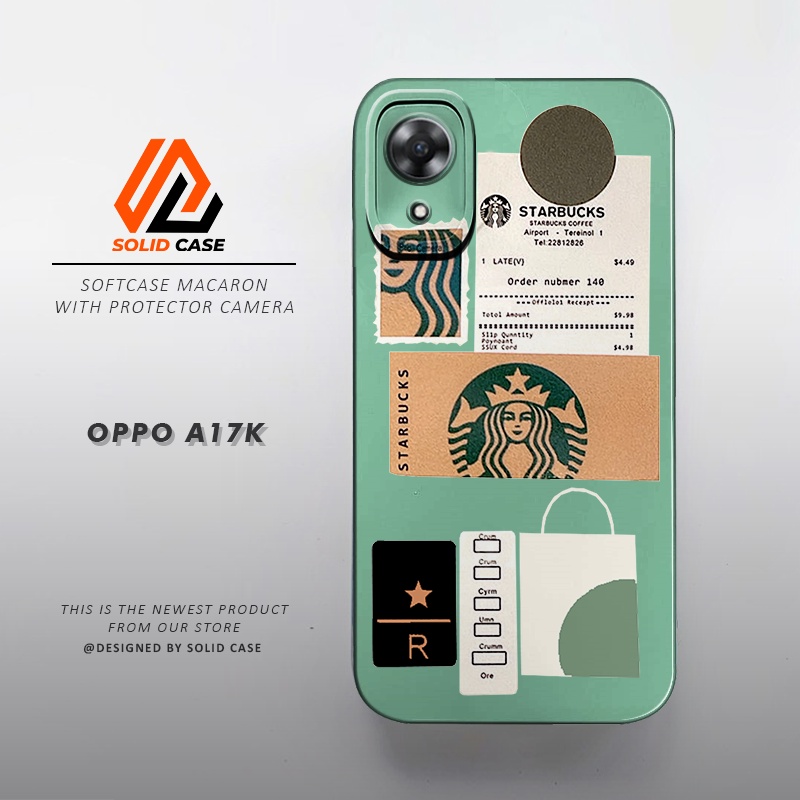 Case Oppo A17K - Casing Oppo A17K [Starbucks] Solid Case HP Terbaru 2023 - Softcase Pro Camera - Cas