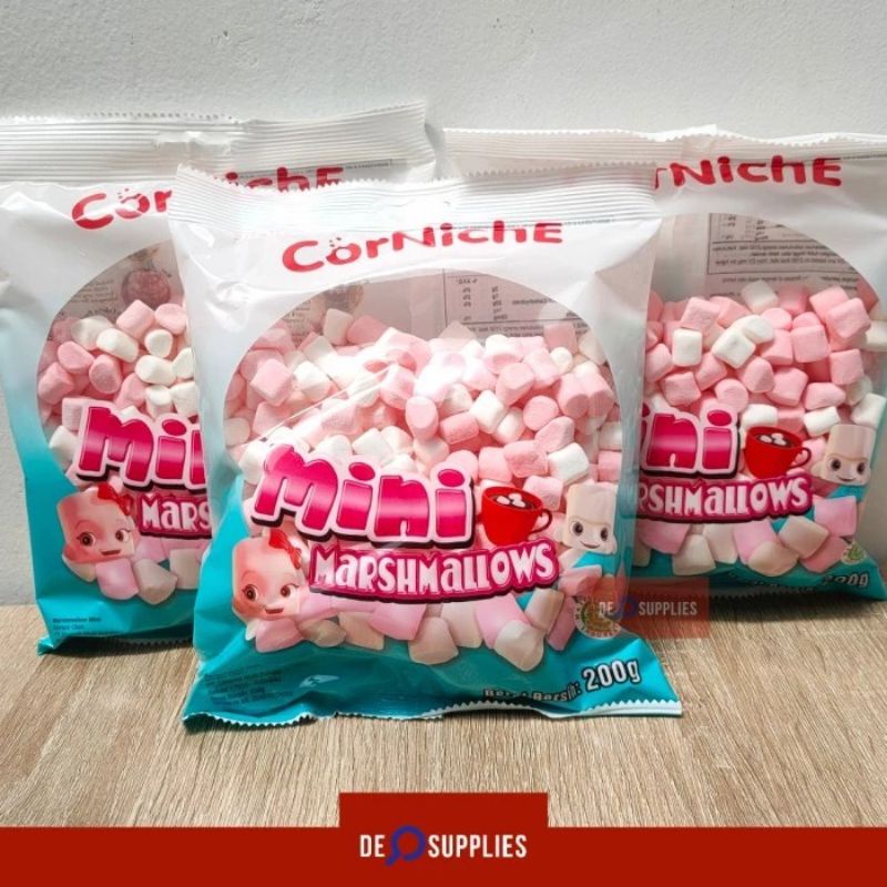 

Corniche Marshmallow Mini Pink White 200gr - Marsmellow Marsmallow