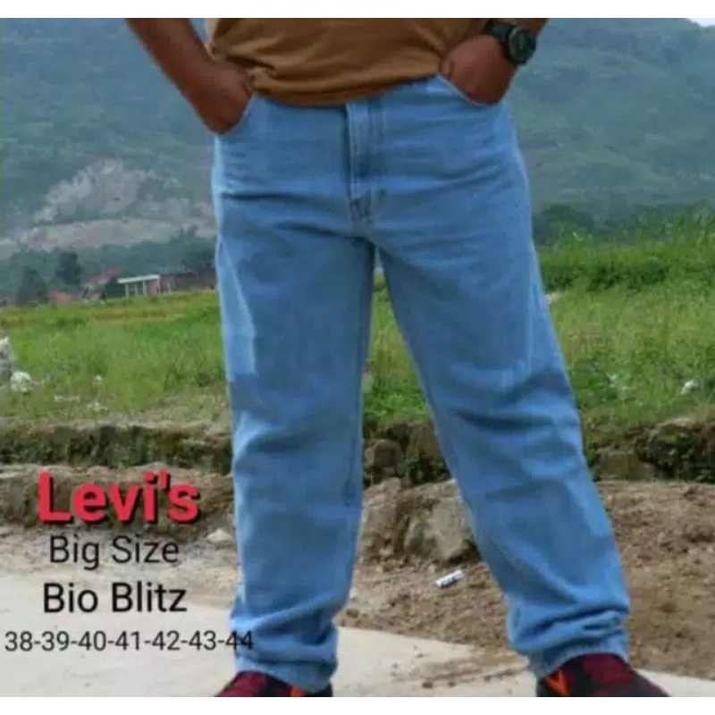 (Big Size) Celana Jeans Pria Jumbo Bisa Banyar Di Tempat
