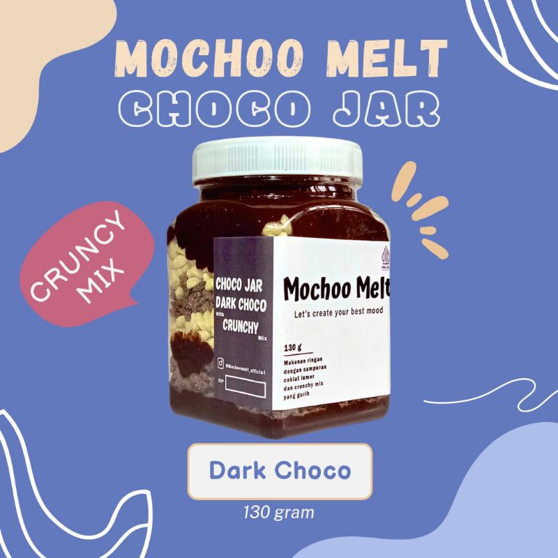 

Coklat Jar | Choco Jar Crunchy Mochoo Melt | Dessert Coklat Lumer & 3 Lapis Crunchy Mix