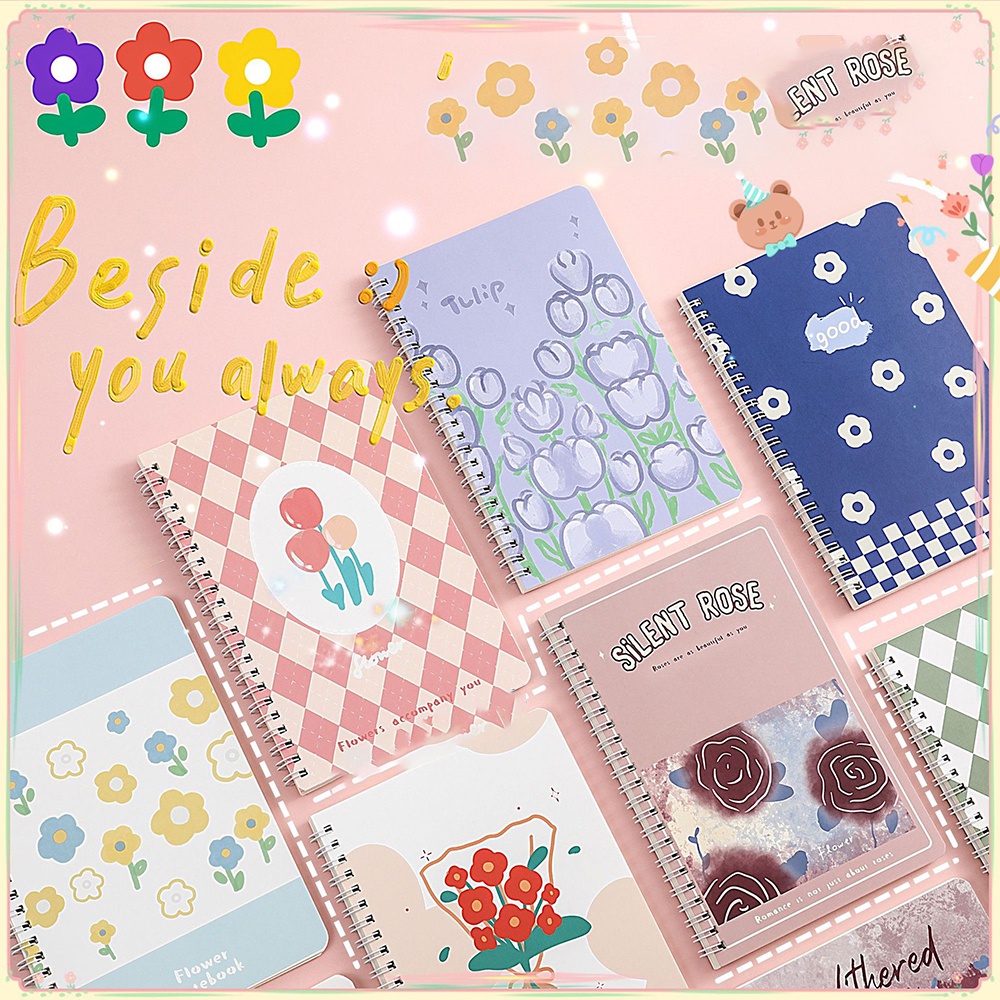 JCHO Notebook Ring Motif A5/Buku Catatan Ring/Buku Tulis Ring 60Lembar