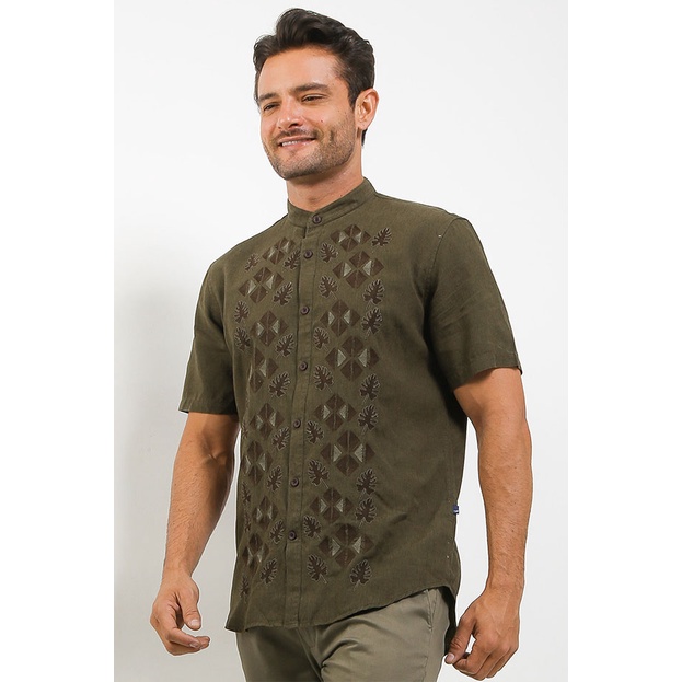 Kemeja Koko Lengan Pendek Andrew Smith A0047P06H