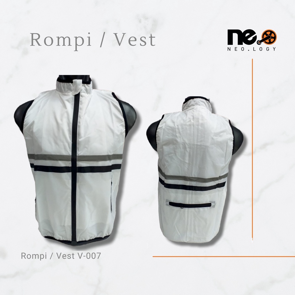 Rompi Vest Jaket Olahraga Sepeda Lipat MTB Roadbike Pria dan Wanita