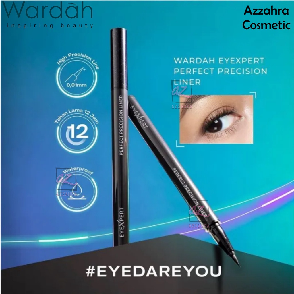 Wardah EyeXpert Perfect Precision Liner 1ml - Waterproof, Tahan 12 Jam