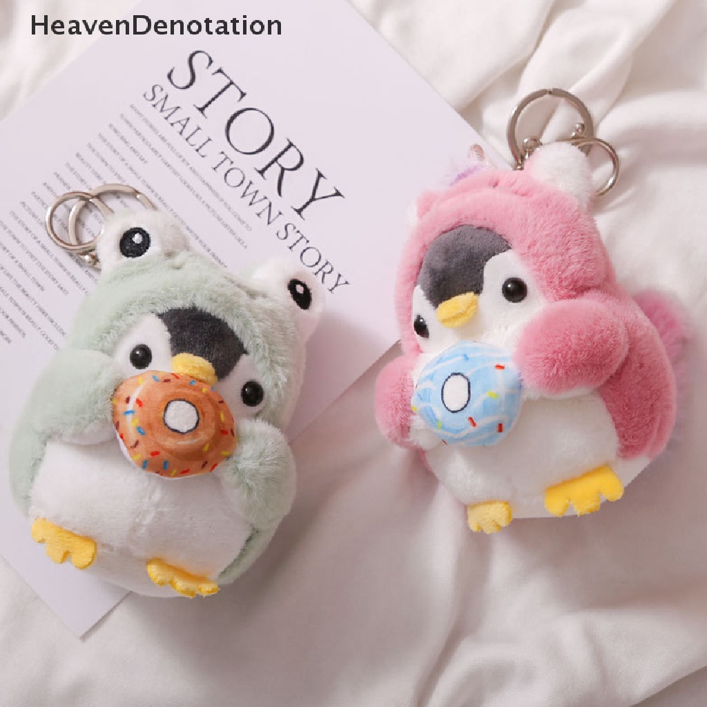 [HeavenDenotation] Kunci Boneka Pinguin Lucu Gantungan Kunci Gadis Kartun Mobil Keyring Kawaii Wanita Tas HDV