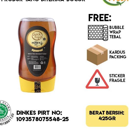 

➤ [ANTI PECAH] Quick Fresh Honey / Asli 425G (Squeeze) ☛