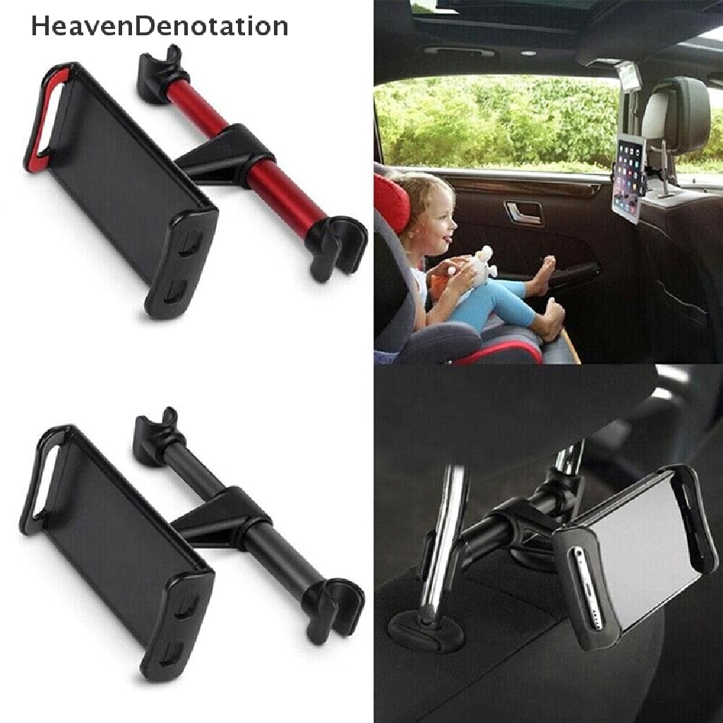 [HeavenDenotation] Universal Holder Bantal Belakang Mobil Phone Holder Tablet Rotasi 360derajat Car Stand Adjustable Back Seat Stand Headrest Moung HDV