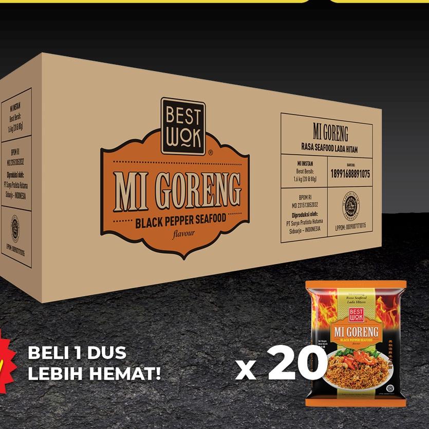 

♧ Best Wok Mi Goreng Blackpepper Seafood Dus 20 pcs (Export Multipack) ◄