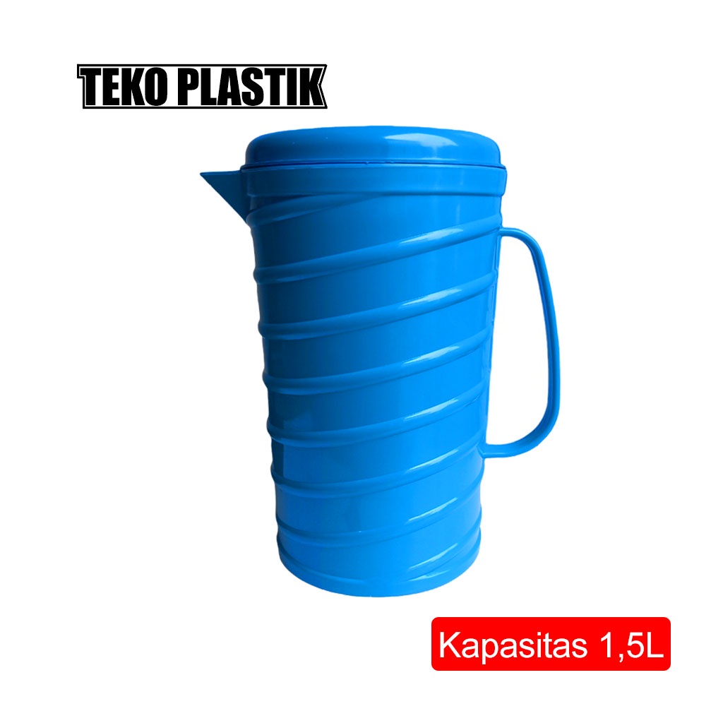 Teko Air Plastik 1.5 Liter / Jug / Pitcher Plastik / Teko Ulir Plastik / Teko Serbaguna Ulir / Teko Air 1.5 Liter