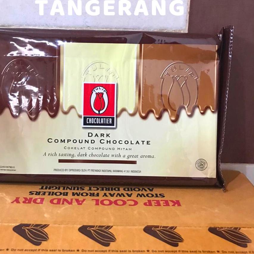 

۩ Coklat tulip dark chocolate compound - cokelat batang murah 1 kg ♙