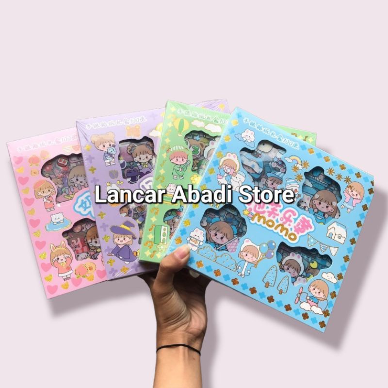 

Stiker momo ori stiker viral stiker aesthetic 100 lembar stiker 2D