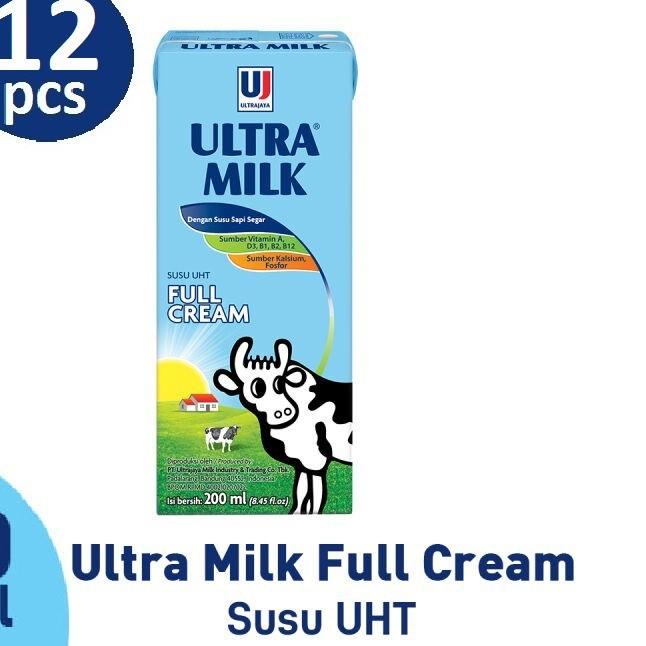 

◌ Susu Ultra Full Cream - 200 ml - (HARGA 12 PCS) ☪