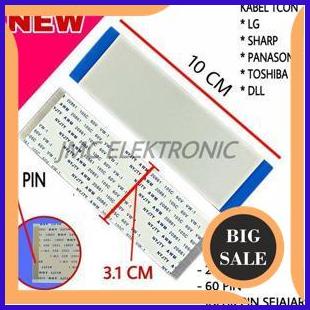 parts 2 PCS KABEL TCON TV LED 60 PIN 10 CM KABEL LAYAR TCON LCD LED TV LG SHARP TOSHIBA PA