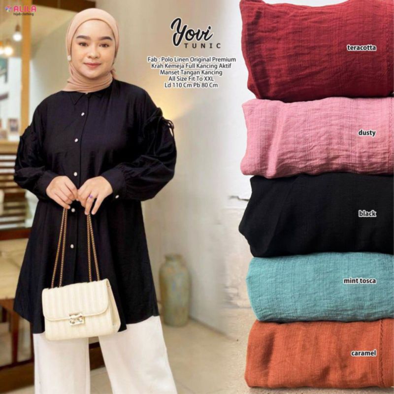 YOVI TUNIC ORI ALILA | Tunic Polo Linen Original Premium