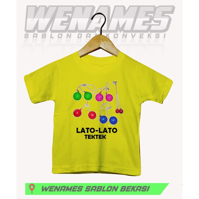 Kaos Lato lato Tektek Anak