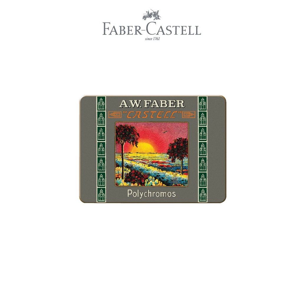 

Faber-Castell Polychromos Colour Pencil 111th anniversary tin of 12 Short