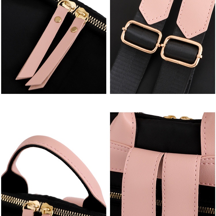 TAS RANSEL WANITA ROSMIA TA736B5 BACKPACK SEKOLAH KULIAH KERJA PREMIUM ANTI AIR HITAM IMPORT CEWEK KOREA GENDONG PUNGGUNG REMAJA BATAM KEKINIAN LUCU BRANDED