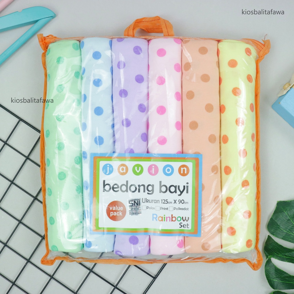 (ISI 4-6 PCS) Bedongan Bayi SNI New Born -  Perlengkapan Baby Selimut Alas Bedong Murah Babycinnamon