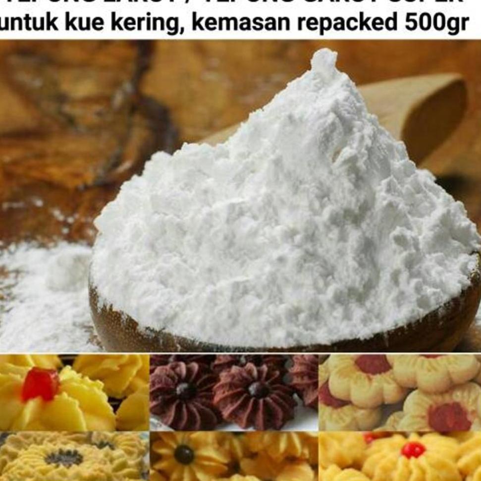 

L99 tepung larut tepung garut super kue kering 500 gram TERBAIK わ