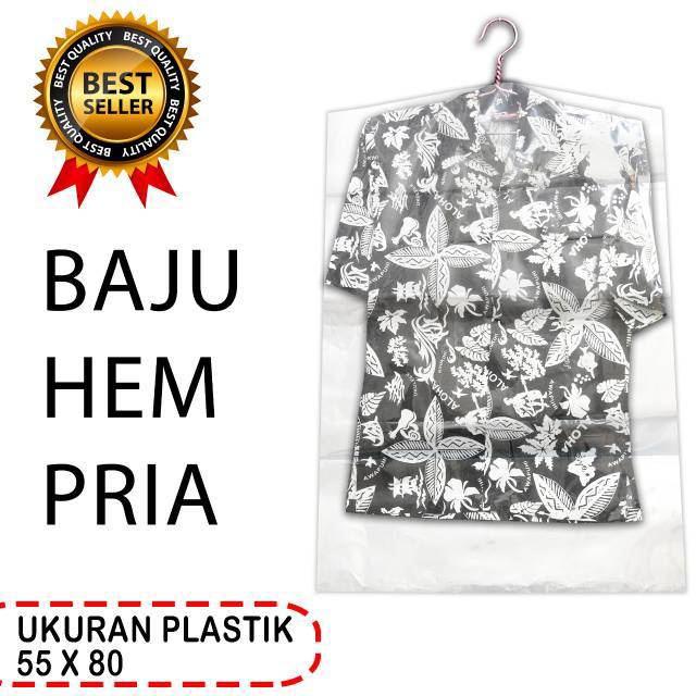 Plastik  Baju Gantung Ukuran 55x80  1Lusin