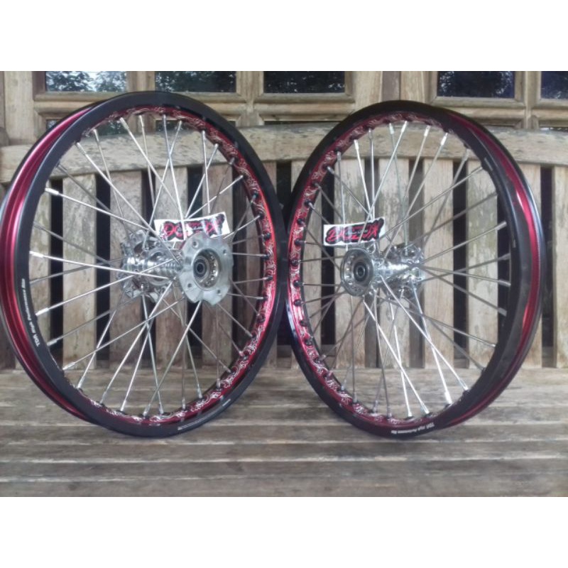 Velg TDR Ukir paket tromol becak jari2 Pelangi