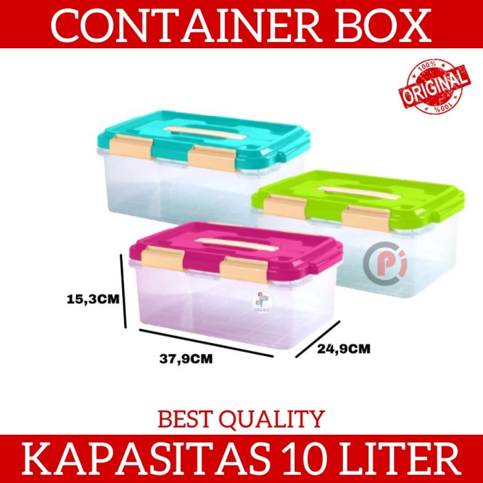 EZY BOX EZ 10 Smart Storage Box Container Kotak Penyimpanan 10 Liter