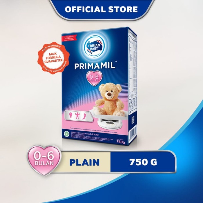 

[ COD ] Frisian Flag Tahap 1 ( 0 - 6 bulan ) Box 800g Susu Formula Bayi - Primamil 1 750g