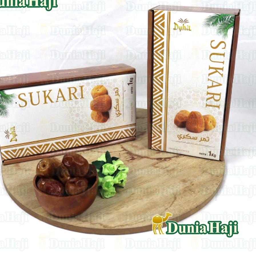 

☝ SUKARI PREMIUM 1 KG Kemasan Dus / Kurma Sukari Kurma Raja Kurma Sukkari 100% Asli Original KEMASAN DUS ➵