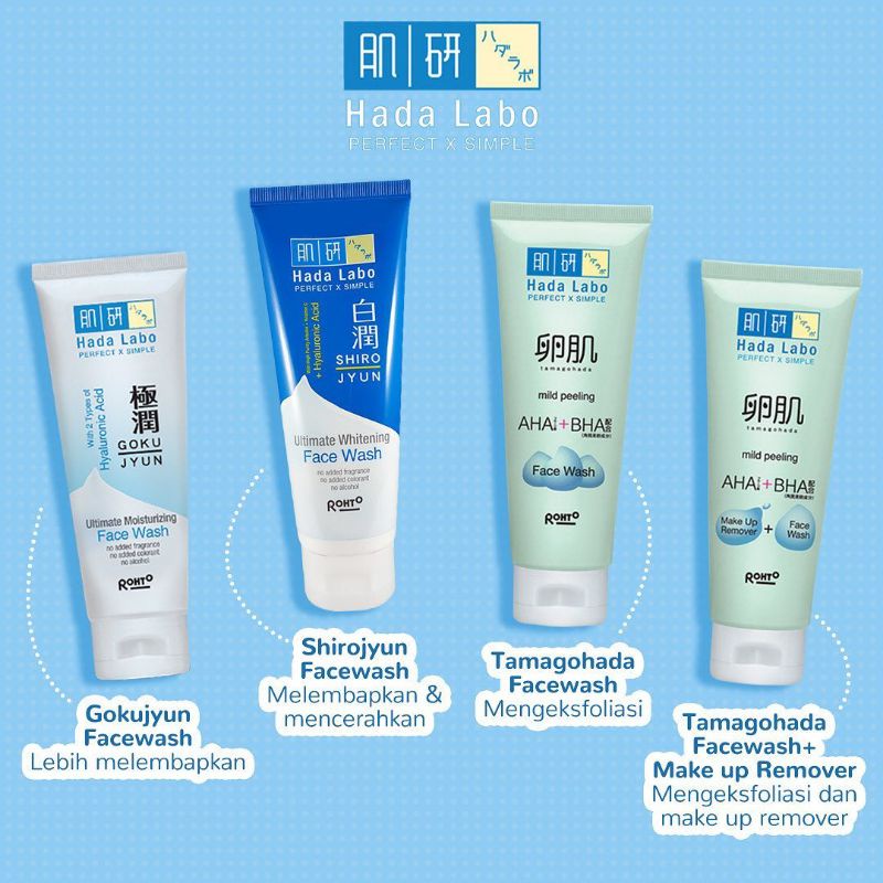 Hada Labo Tamagohada Ultimate Mild Peeling Make Up Remover + Face Wash