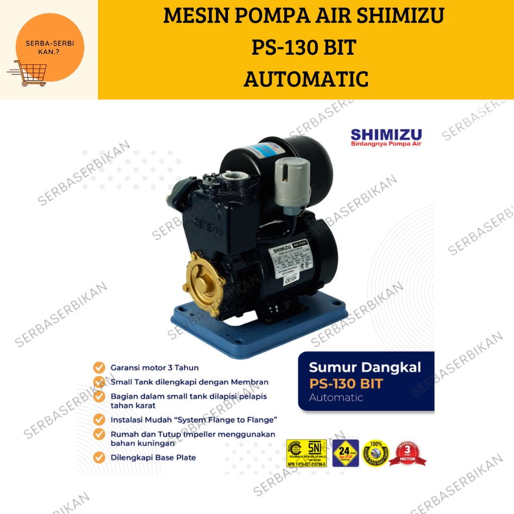 MESIN POMPA AIR SHIMIZU PS 130 Bit