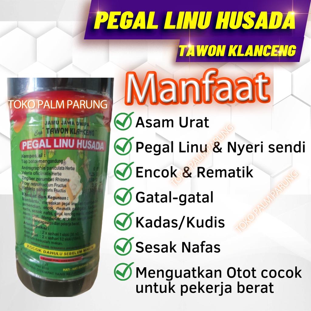 Jamu Tawon Klanceng Pegel Linu Husada Ampuh Usir Asam Urat Nyeri Sendi Pegal Linu Encok Rematik